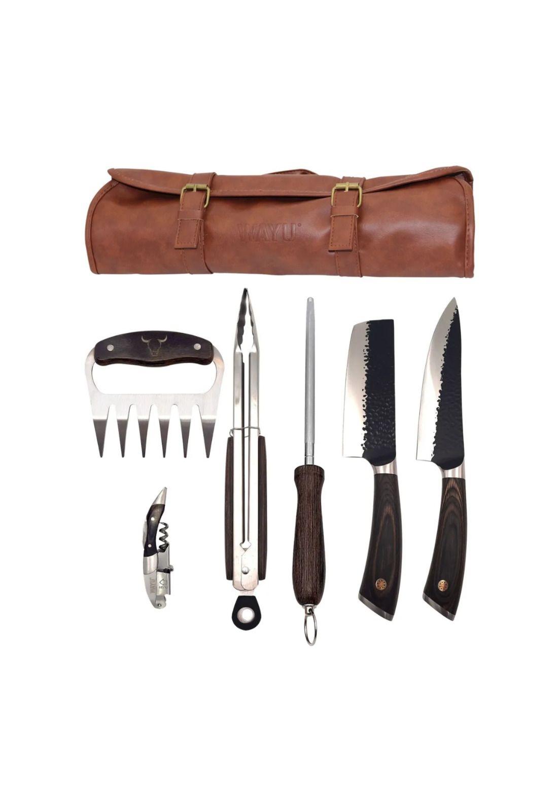 Wayu Set Parrillero PU Cuero Premium-0