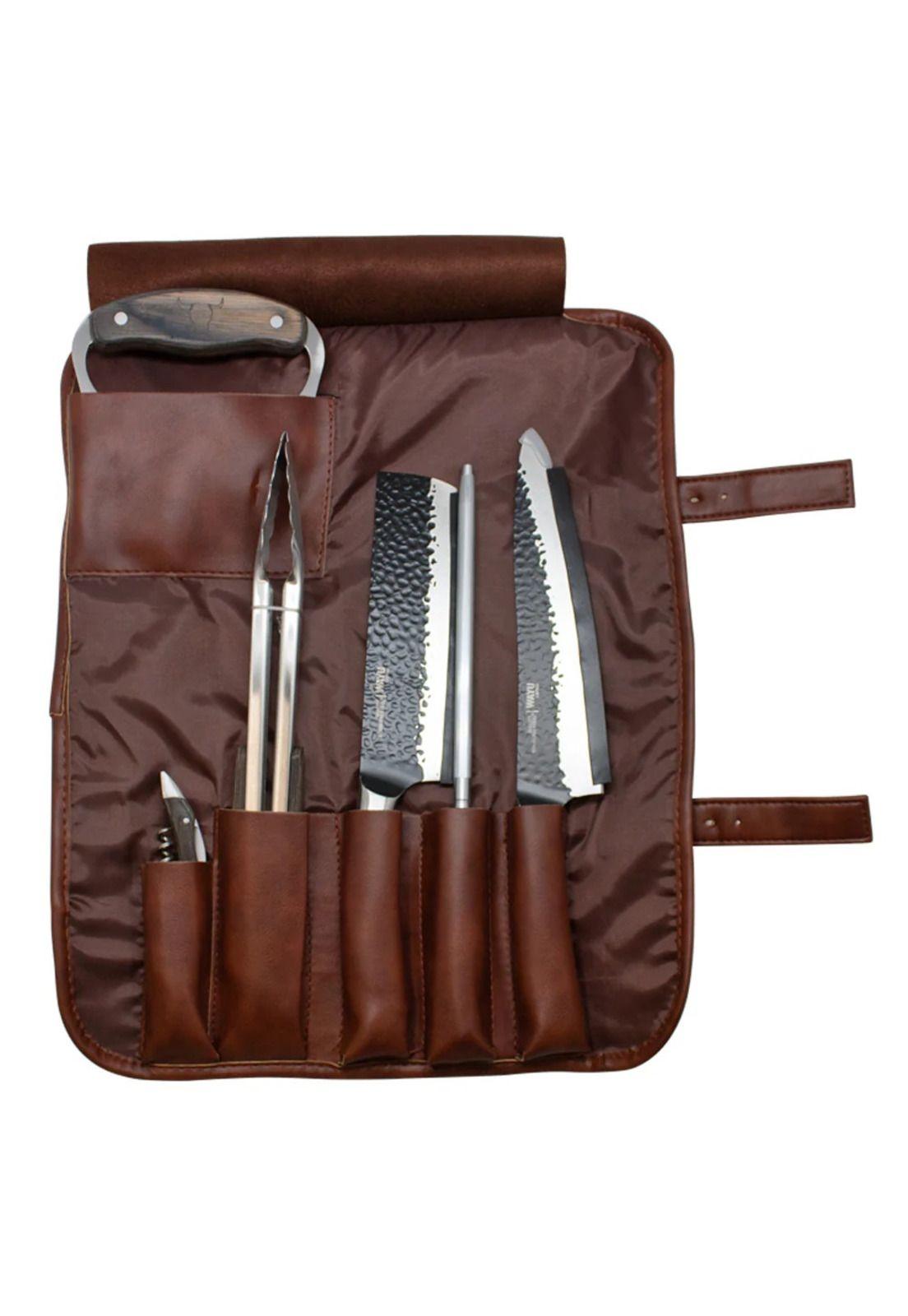 Wayu Set Parrillero PU Cuero Premium-2