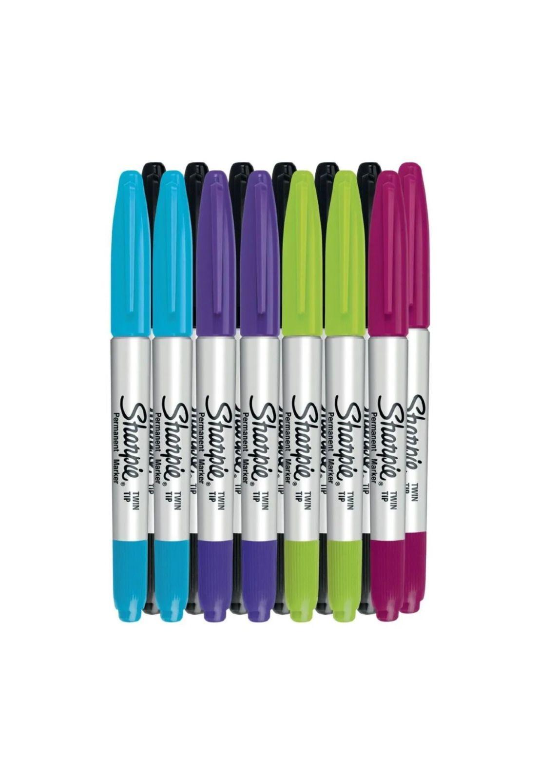 Sharpie Marcador Doble Punta Fina-Ultrafina Surtido Set 12+2-3
