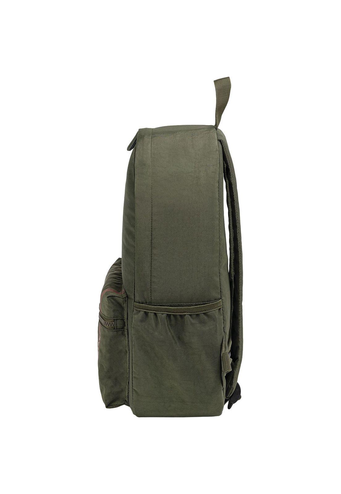 Tilibra Mochila Escolar Youg Verde Militar 29x41x12cm-3