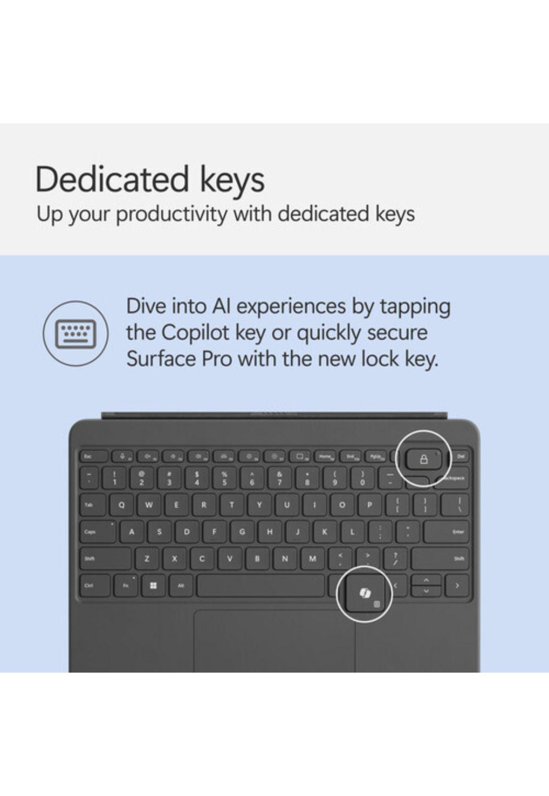 Surface Pro Cobertor Teclado Inglés para Surface Pro 12" - Slate-2
