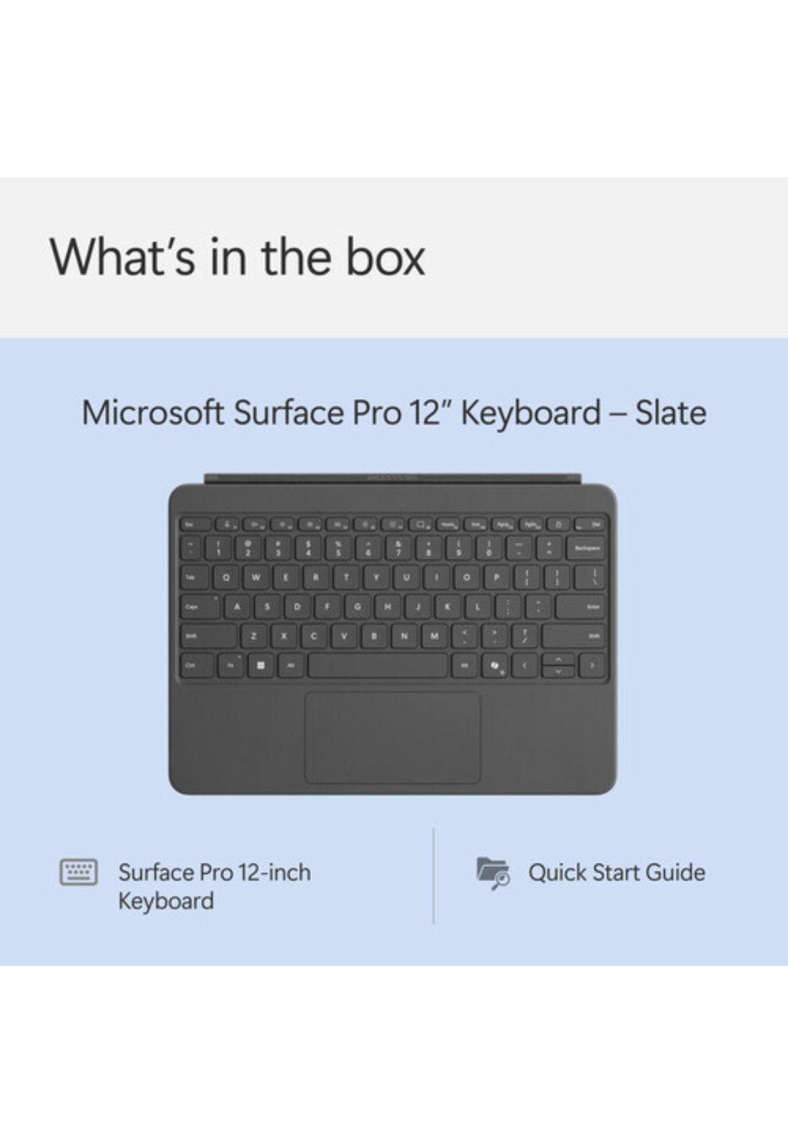 Surface Pro Cobertor Teclado Inglés para Surface Pro 12" - Slate-7