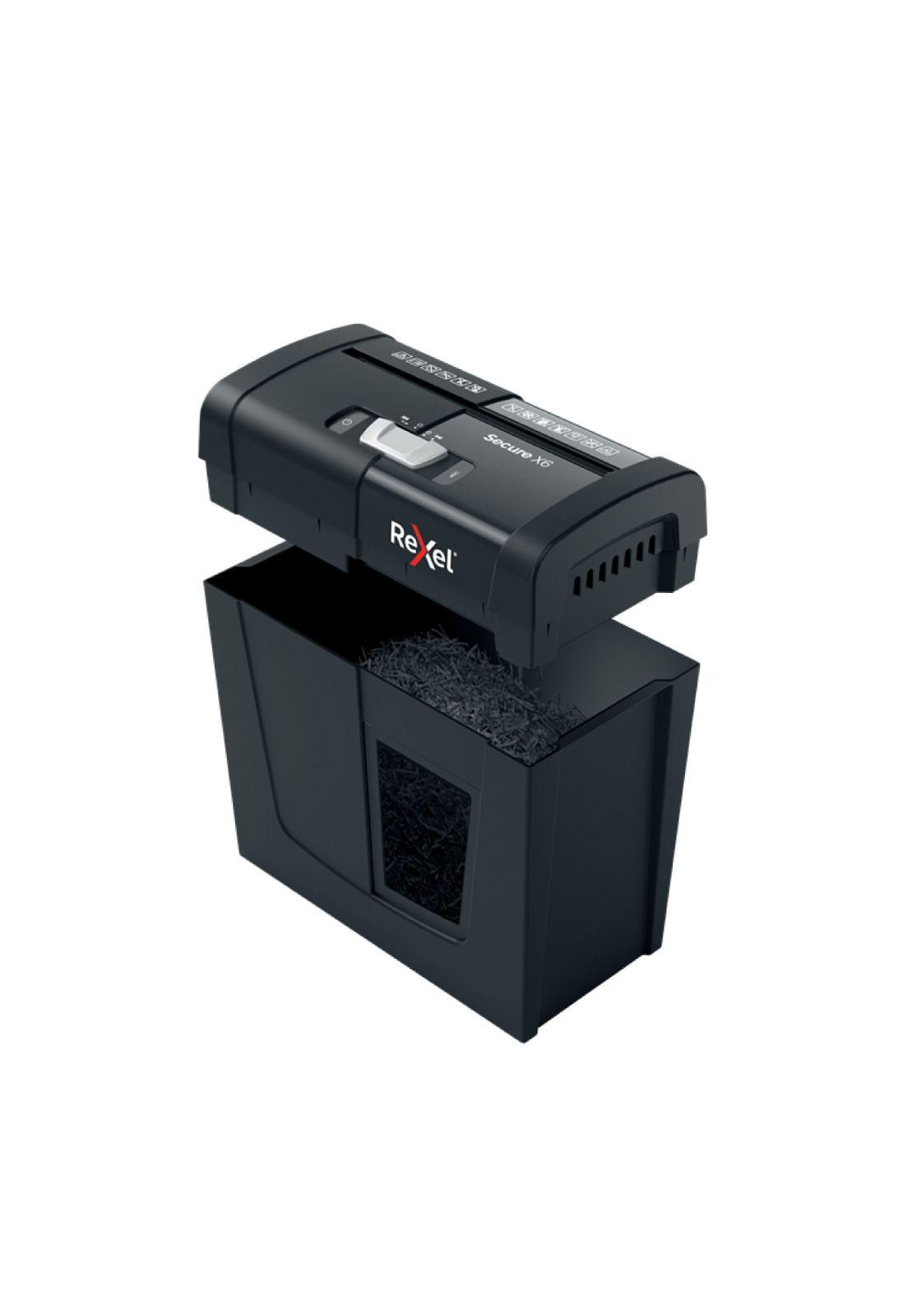 Trituradora Rexel Secure X6 Challa 4x40mm P4 100 Hojas 10L-4