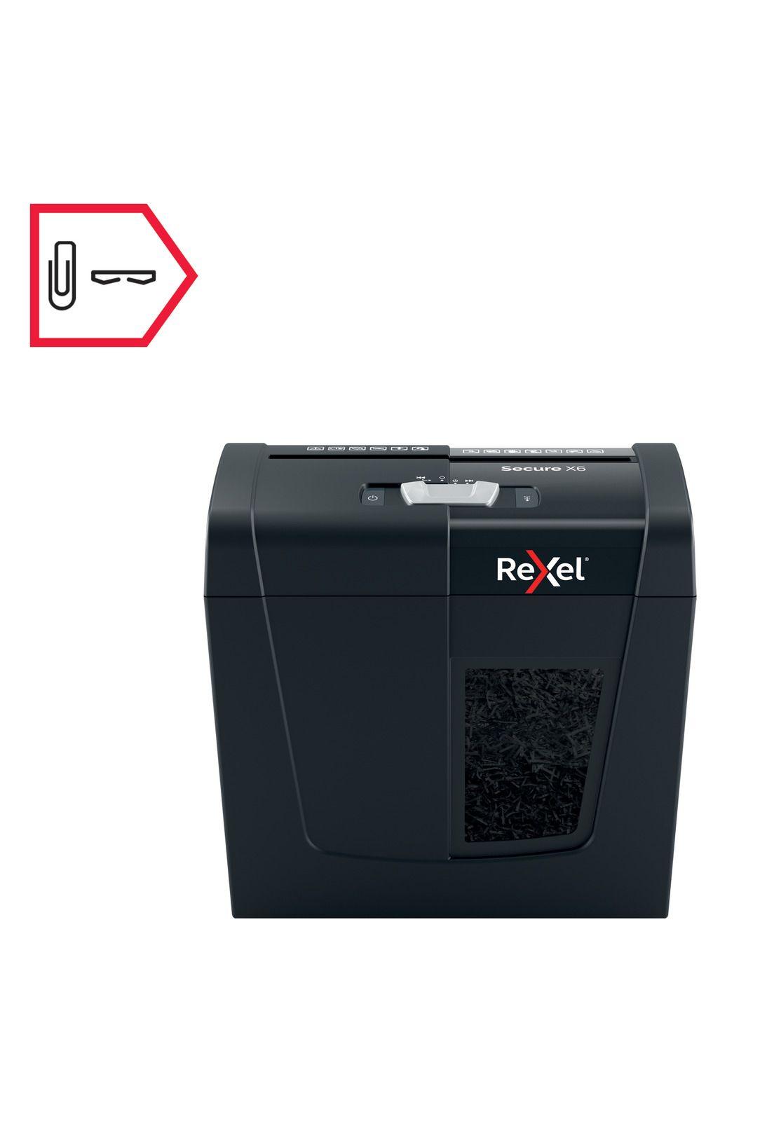 Trituradora Rexel Secure X6 Challa 4x40mm P4 100 Hojas 10L-6