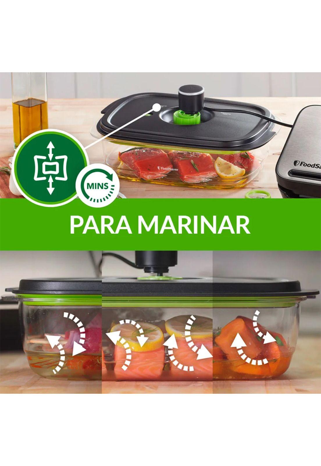 Pack 3 Contenedores FoodSaver con Marinador-4