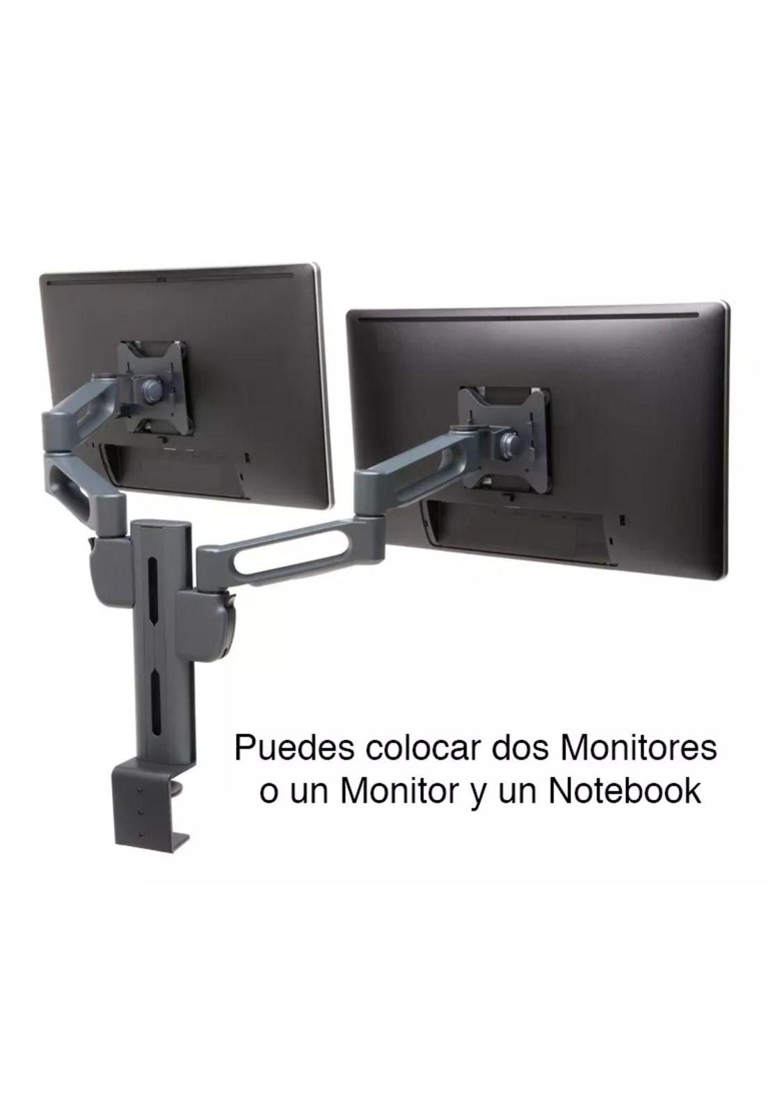 Brazo Doble para Monitores de hasta 24" y 1 Notebook de hasta 15.6" Kensington-1