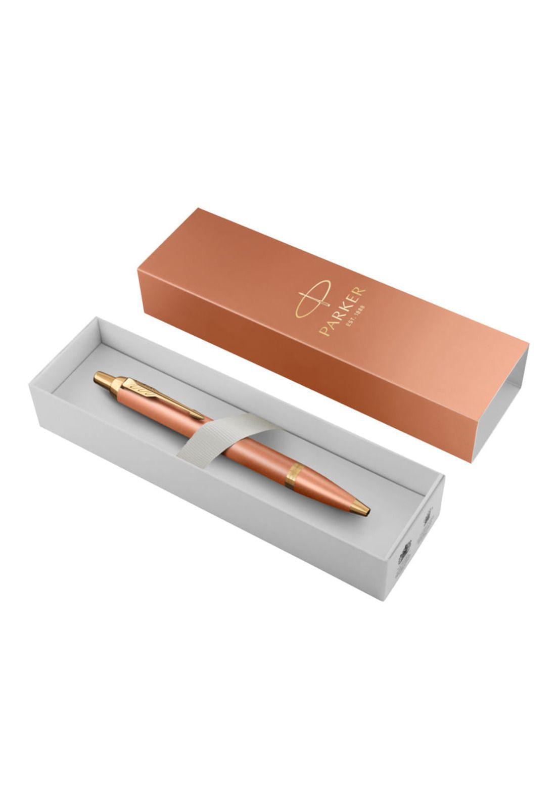 Parker IM Writing Rituals Bolígrafo Punta Media Acabado Naranja Degradado y Adornos Dorados-3