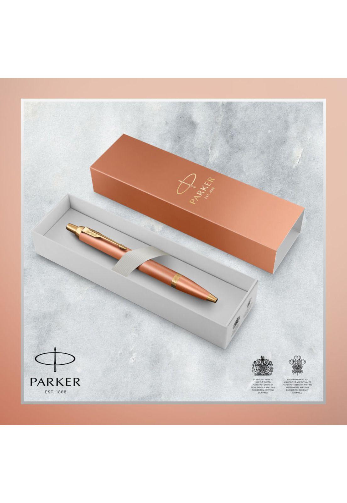 Parker IM Writing Rituals Bolígrafo Punta Media Acabado Naranja Degradado y Adornos Dorados-9
