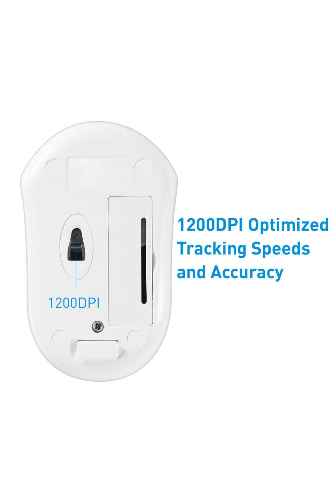 Macally Wireless 3-button Optical Rf Mouse For Mac/pc (white)-2