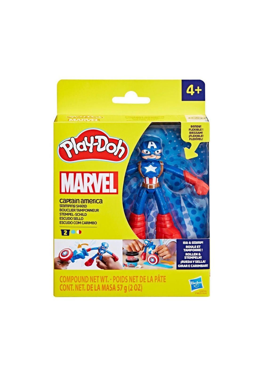 New Play-Doh Capitán América Escudo Sello - Hasbro-6