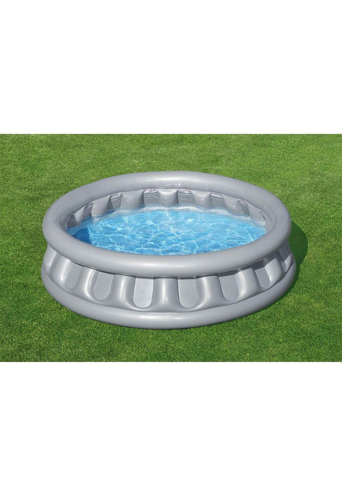 Piscina Bestway Inflable Redonda para Niños 157x41cm Gris-5