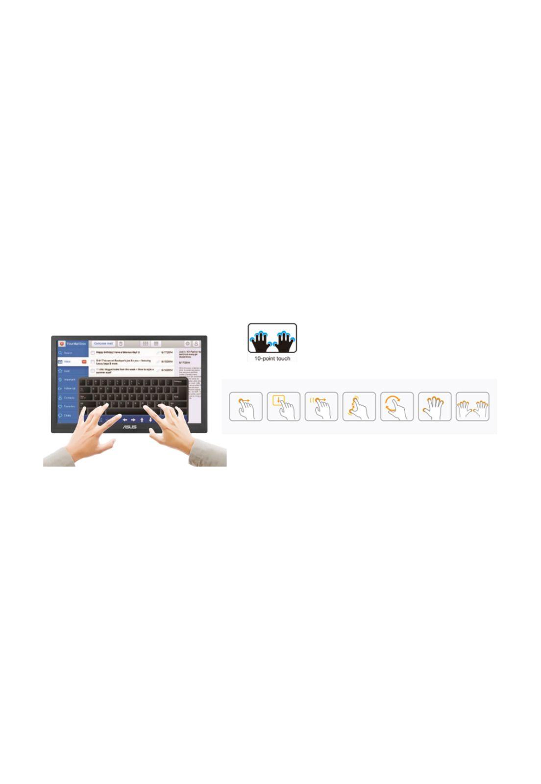 ASUS Monitor Touch LED VT168HR 15.6" HD 10 Puntos Táctiles Negro-4