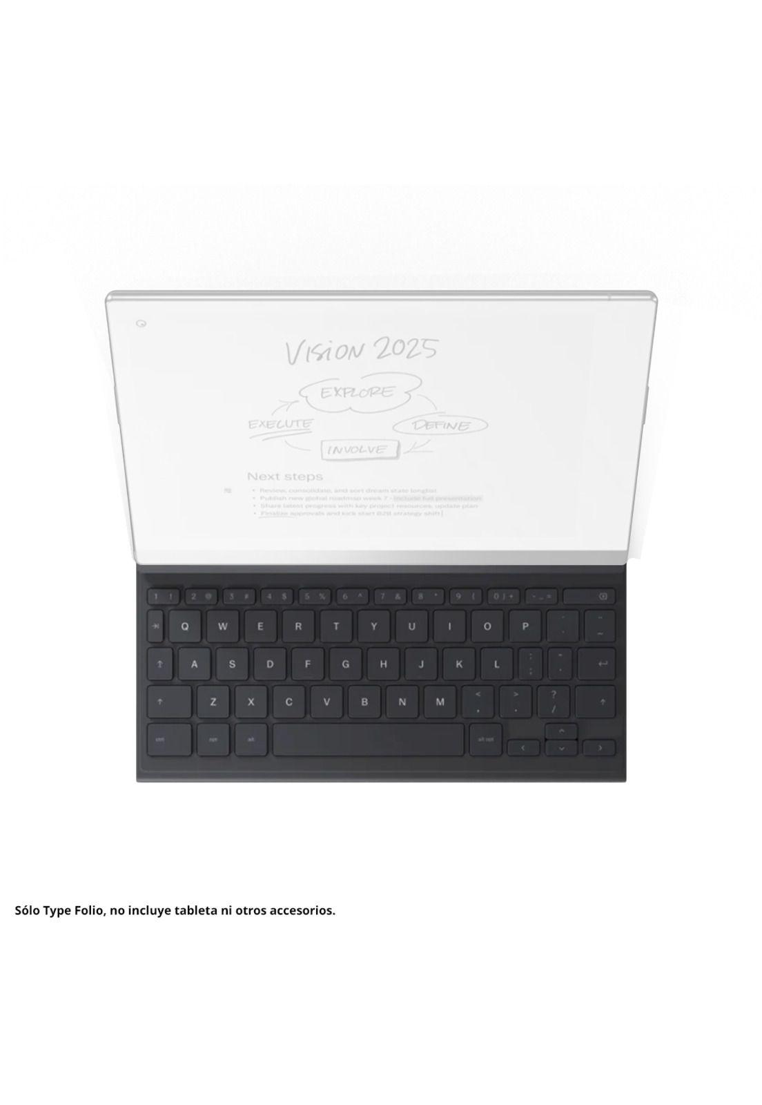 Type Folio Teclado español para tableta Digitalizadora reMarkable 2 - Negro-1