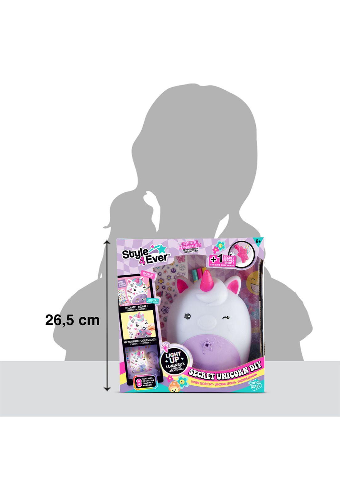 Lámpara DIY Unicornio con Decoración Secreta-9