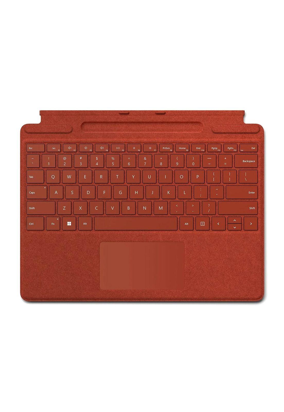 Surface Pro Signature Cobertor Teclado Español para Surface Pro 8, 9 y X – Poppy Red-0