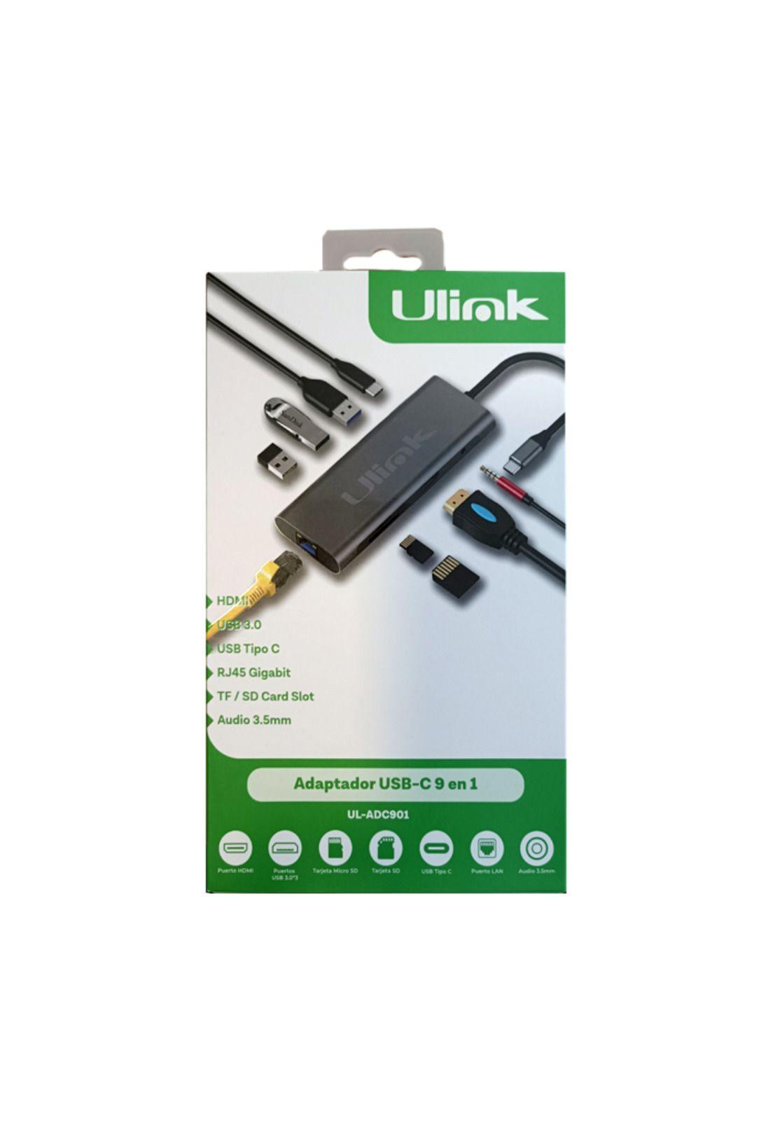 Ulink HUB Adaptador Multipuerto USB C 9 en 1-3
