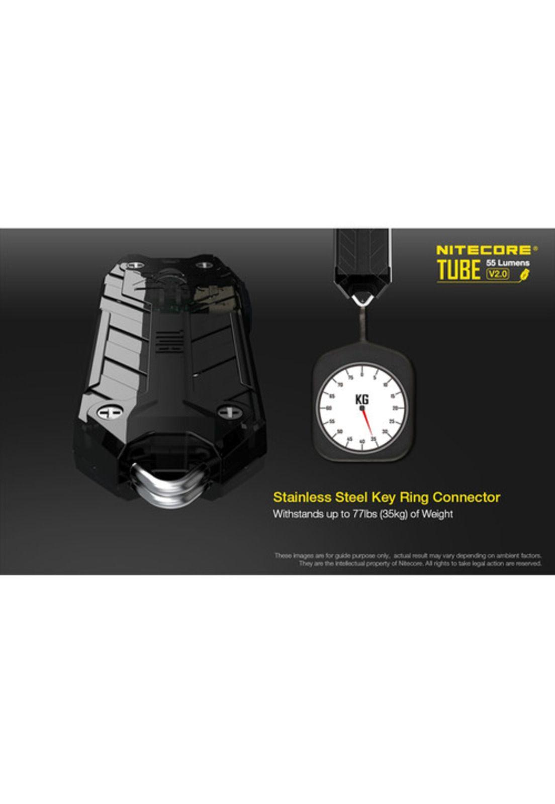 Nitecore TUBE v2 LED Key Chain Flashlight (Black)-1