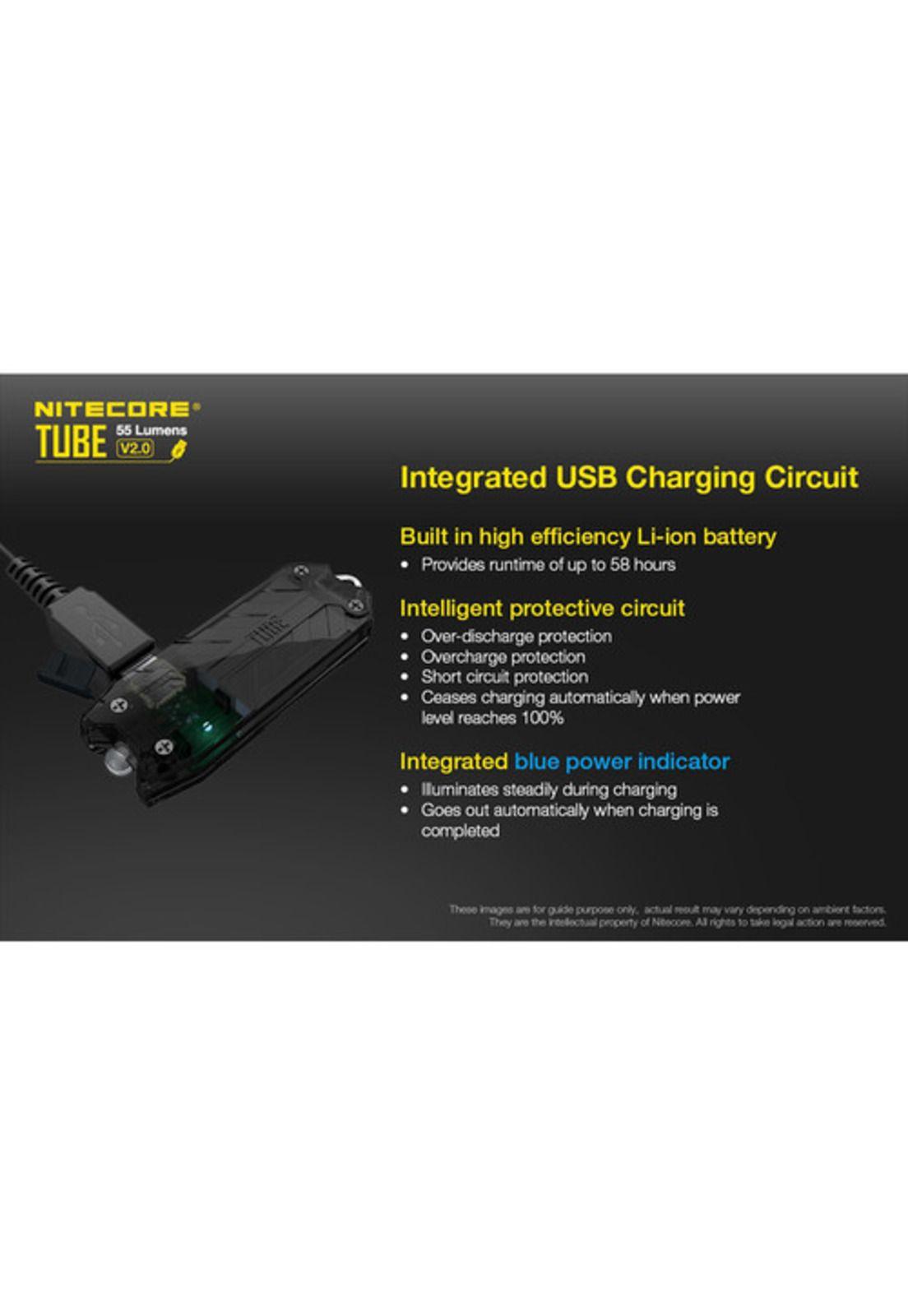 Nitecore TUBE v2 LED Key Chain Flashlight (Black)-5