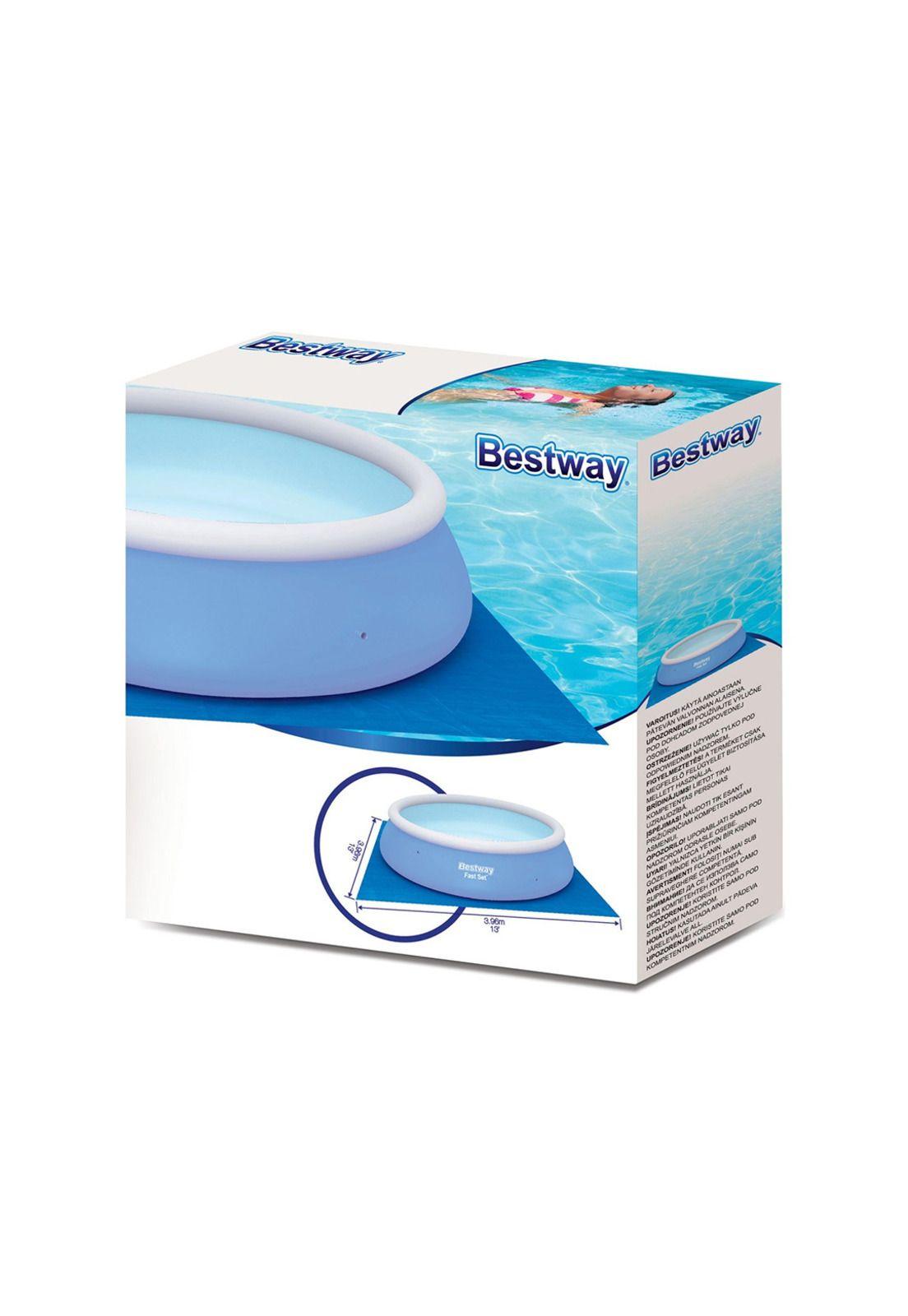 Bestway Lona Cubre Piso Para Piscina 3.96x3.96mt Azul-4