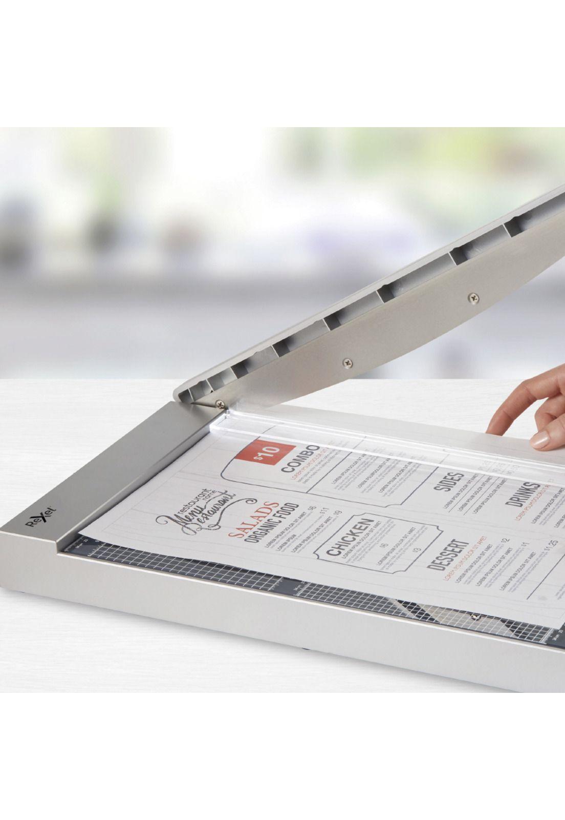 Rexel Guillotina Palanca Corte Recto 15 Hojas con Luz 1215G-1
