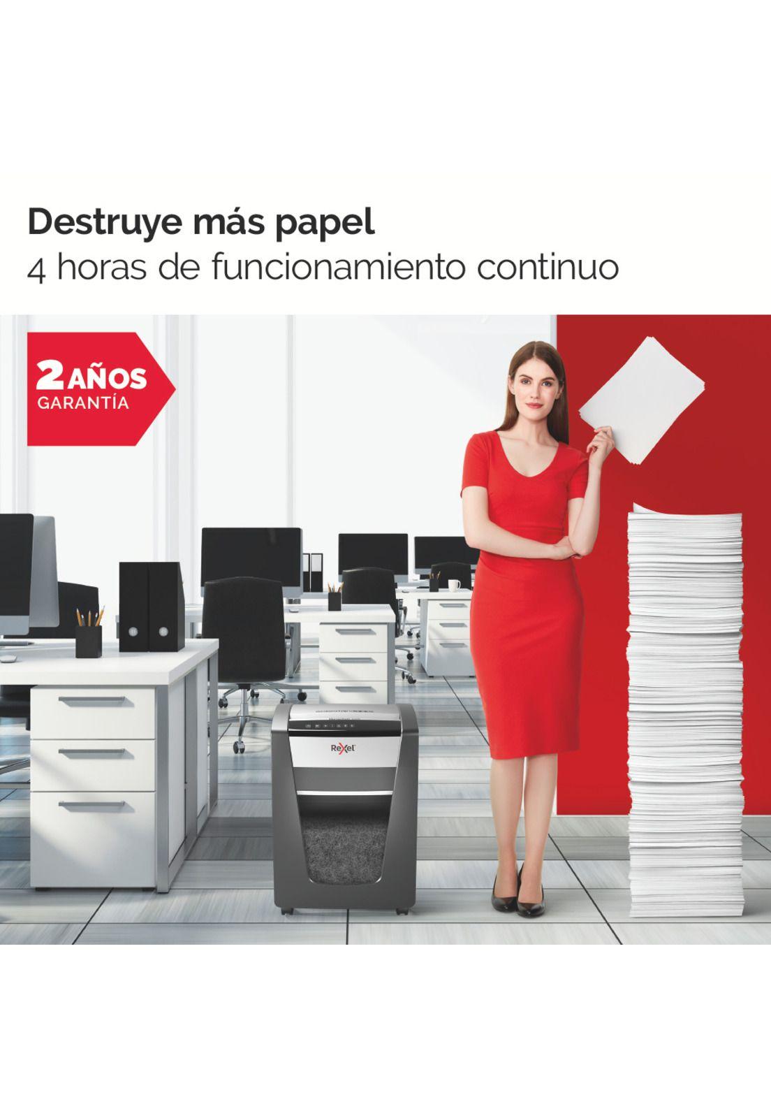 Trituradora Rexel Momentum M515 Microcorte 2x15mm P5 15 Hojas 30L-2