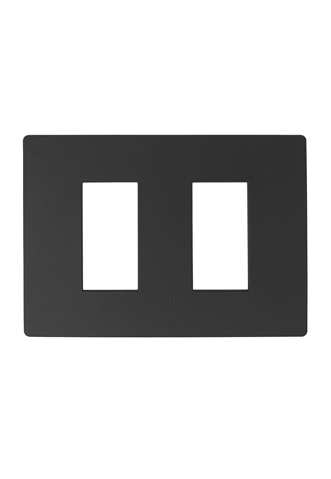 Placa Doble S33 Noir Mate Sinthesi-0