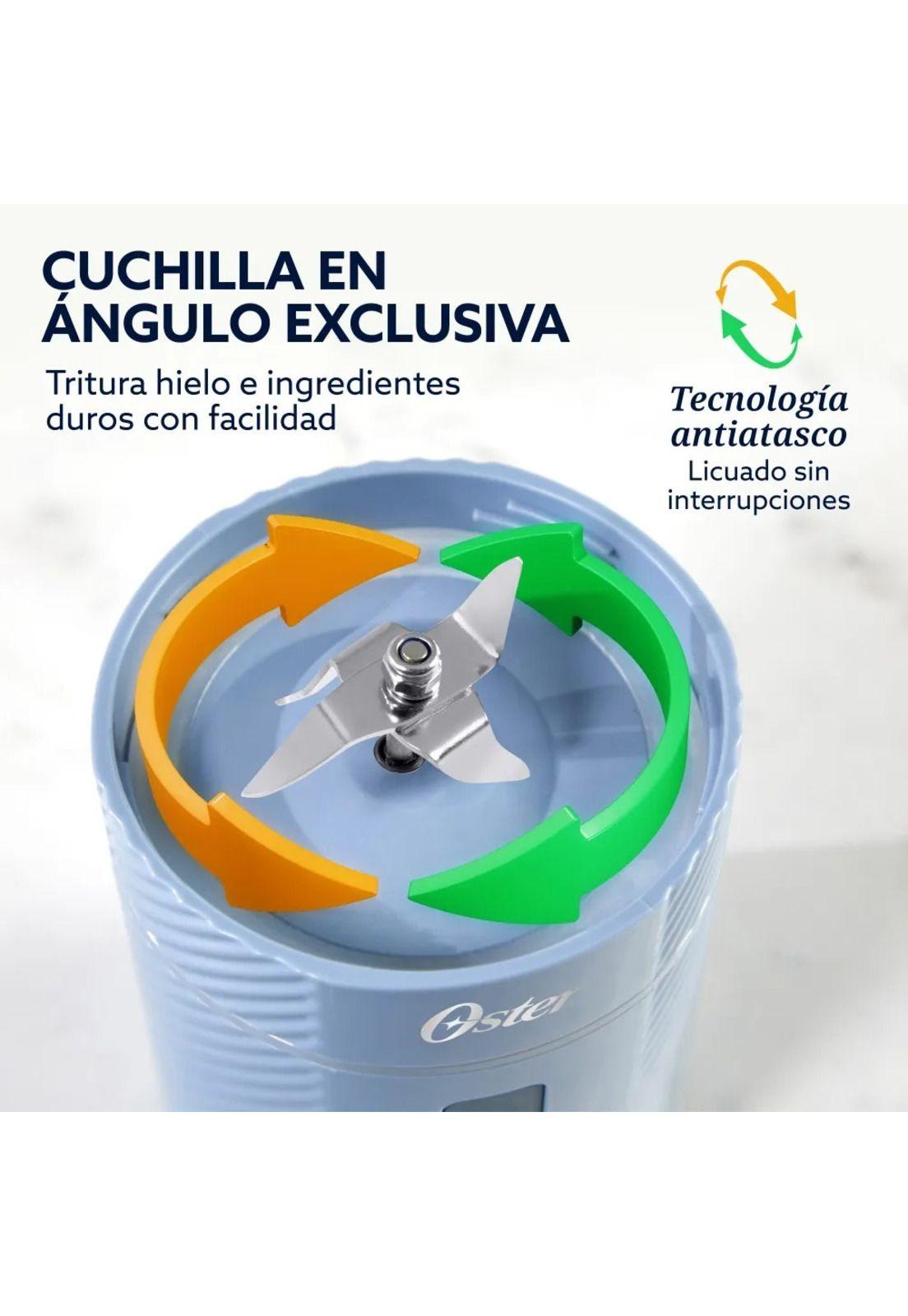 Oster - Licuadora Portátil GoMAX 590ml para Smoothies BLSTGFP-MH20-000 - Azul-4