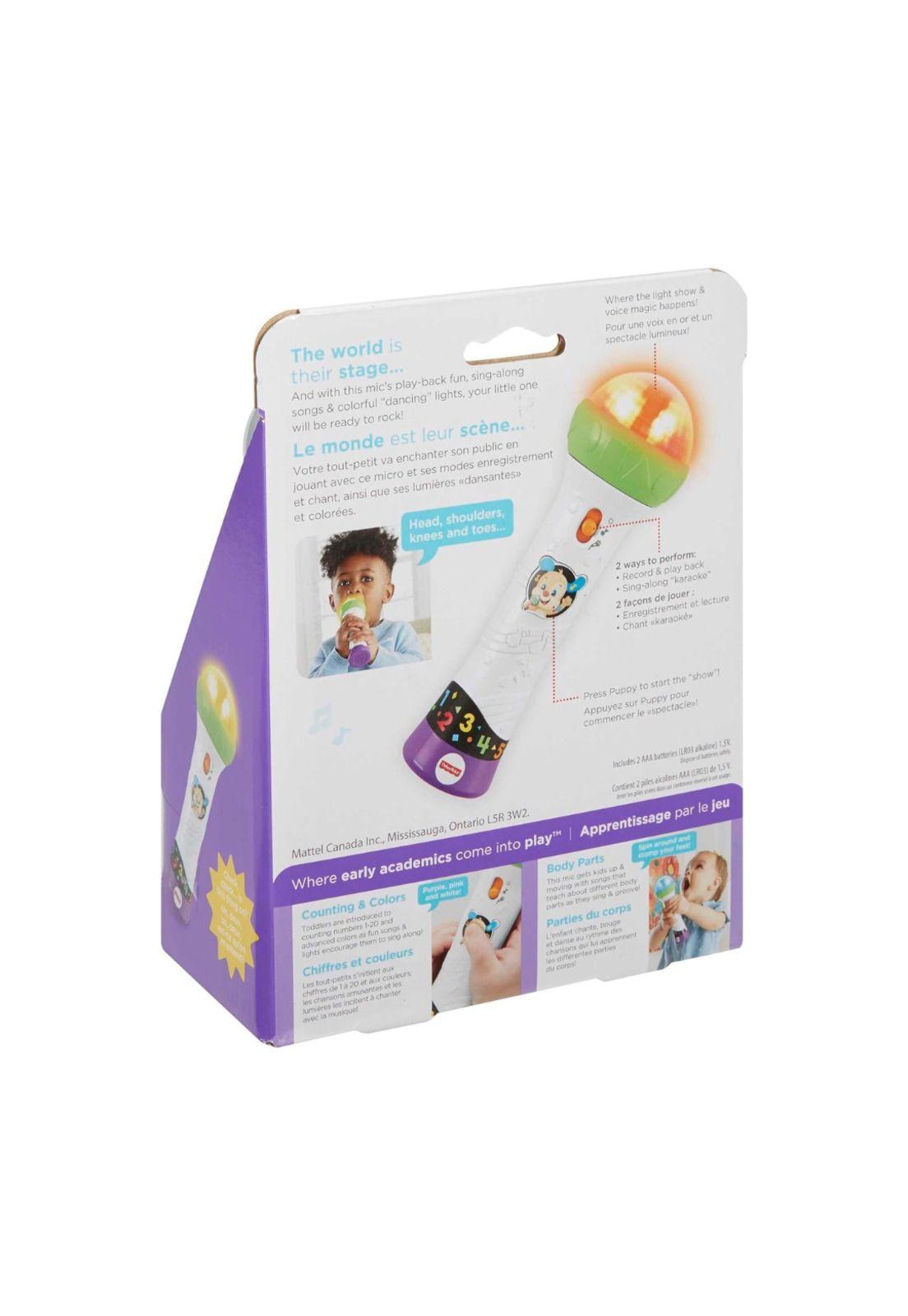 Fisher Price Ríe y Aprende Juguete para Bebés Micrófono Graba y Canta-4