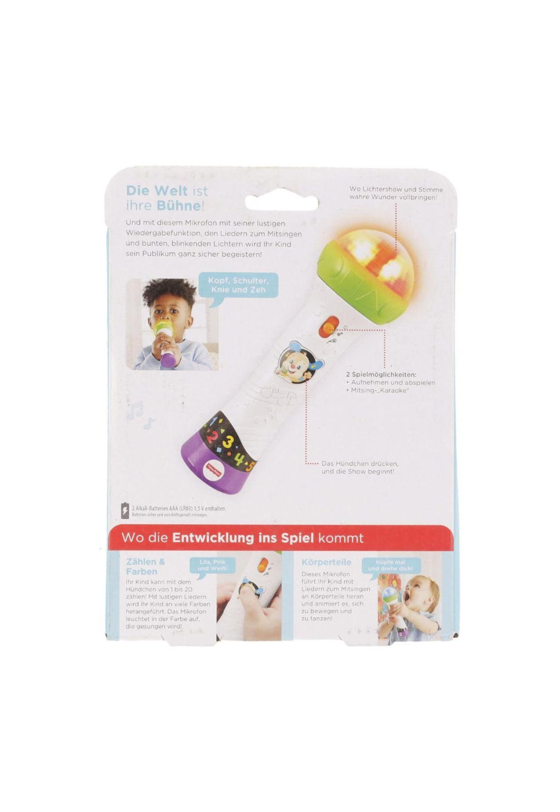 Fisher Price Ríe y Aprende Juguete para Bebés Micrófono Graba y Canta-5