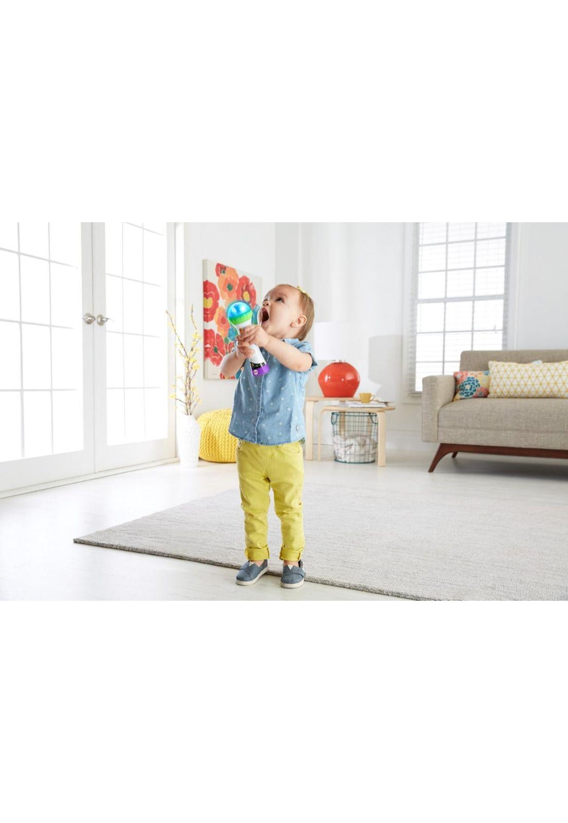 Fisher Price Ríe y Aprende Juguete para Bebés Micrófono Graba y Canta-9