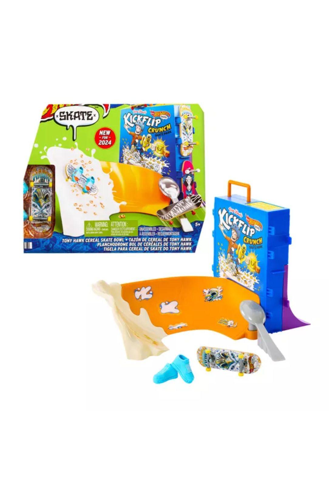 Hot Wheels Pista de Skate Set Bowl de Cereal de Tony Hawk-0