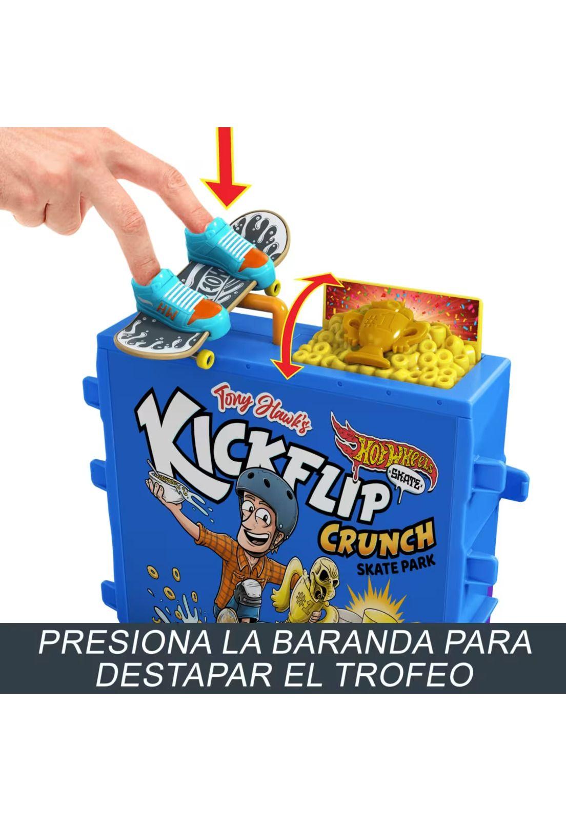 Hot Wheels Pista de Skate Set Bowl de Cereal de Tony Hawk-6