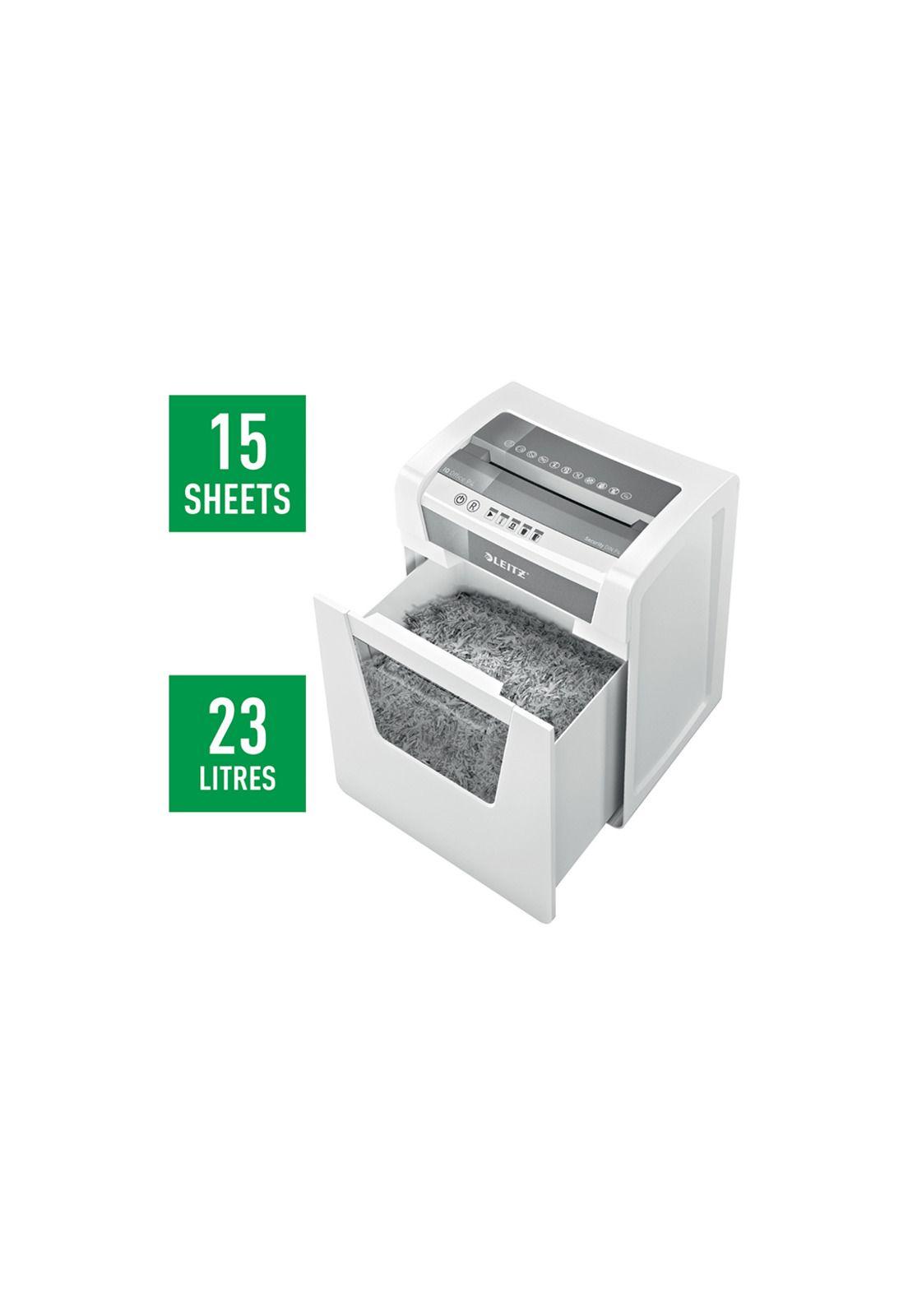 Trituradora Leitz IQ Office Corte Confeti P4 17 Hojas 23L-3
