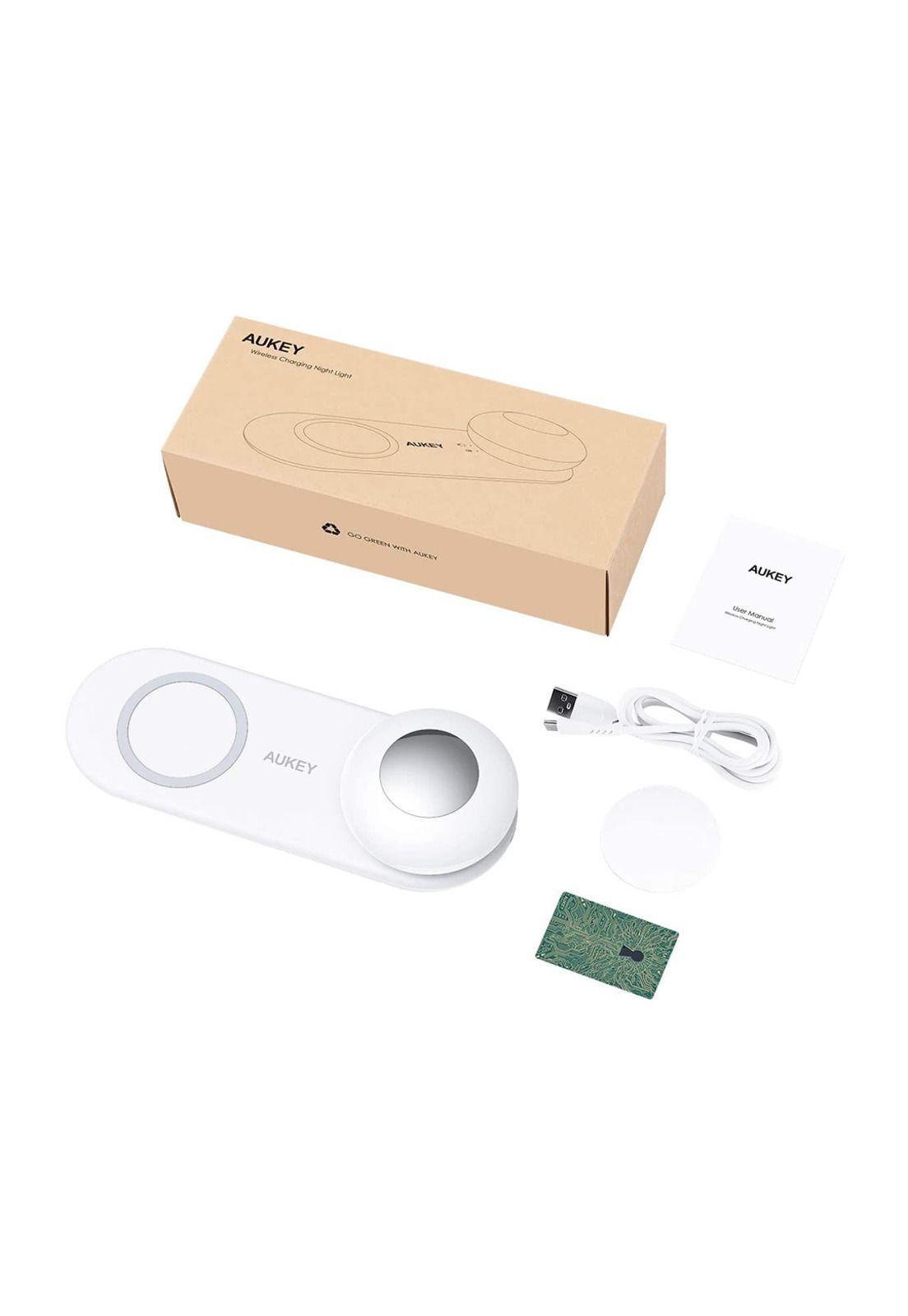 AUKEY Estación de Carga Inalámbrica y Lámpara de noche Blanco-4