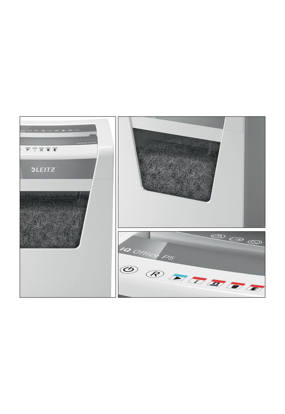Trituradora Leitz IQ Office Microcorte 2x15mm P5 10 Hojas 23L-5