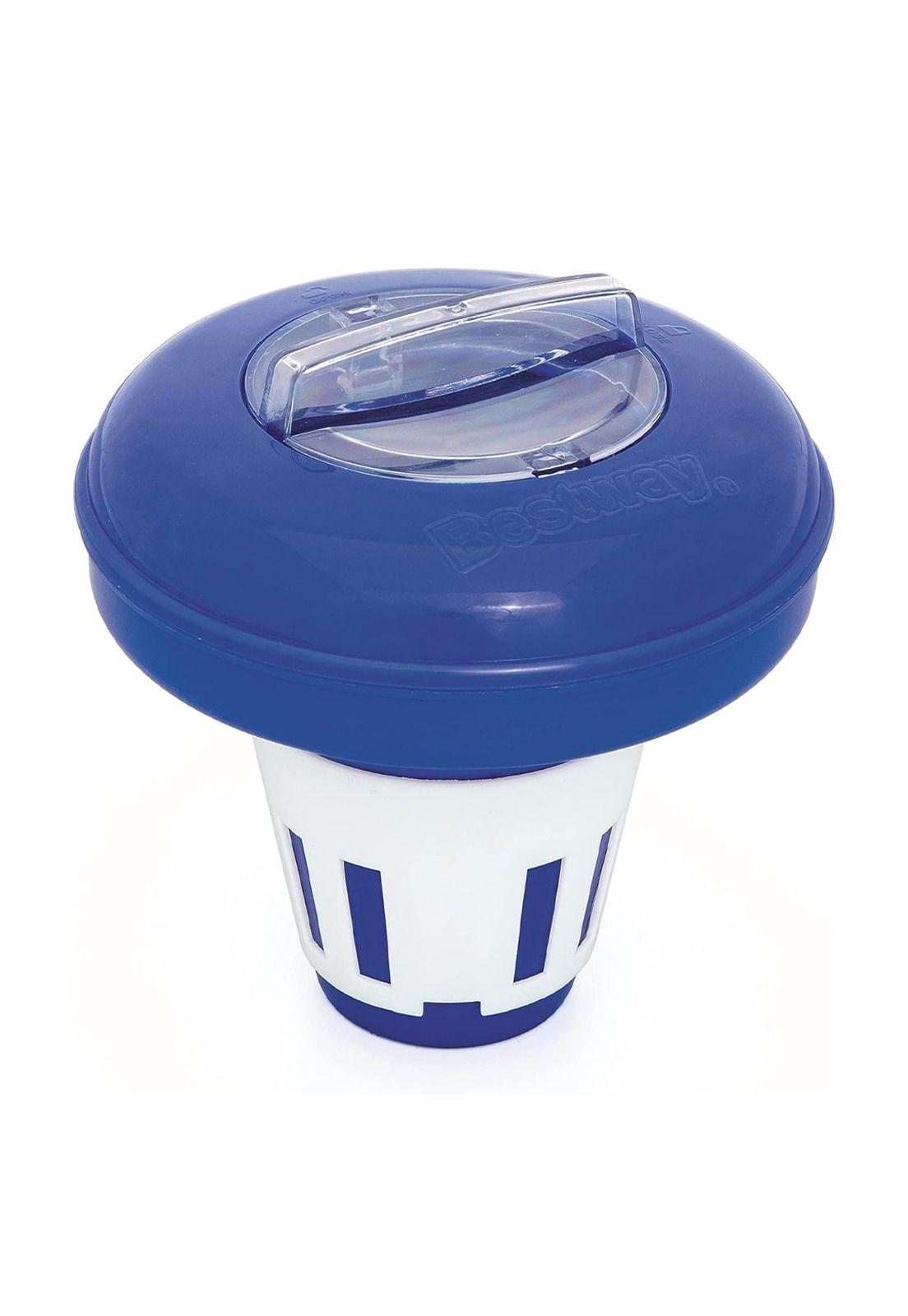 Kit Bestway Piscina Redonda Fácil Armado 3.05x76cm Azul + Porta Cloro-2