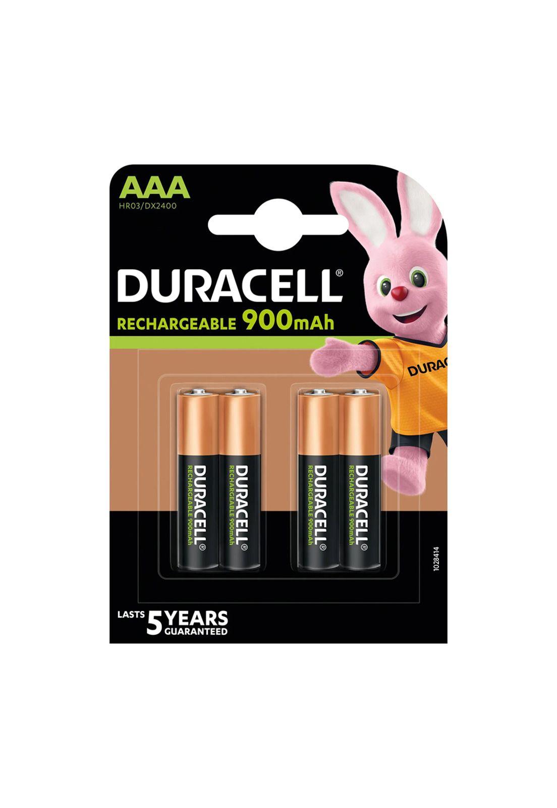 Pack 4 Pilas AAA Recargables Duracell 900mAh-1