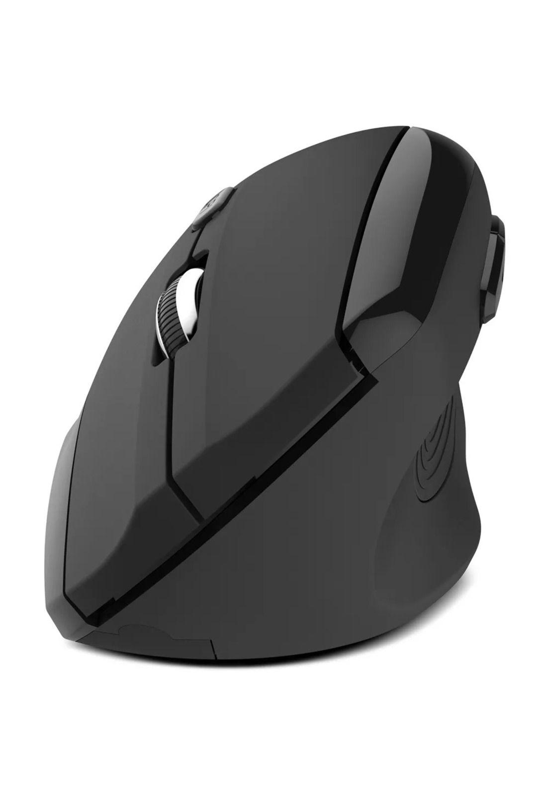 KlipX Mouse Vertical Inalámbrico Ergonómico 6 Botones Negro-1