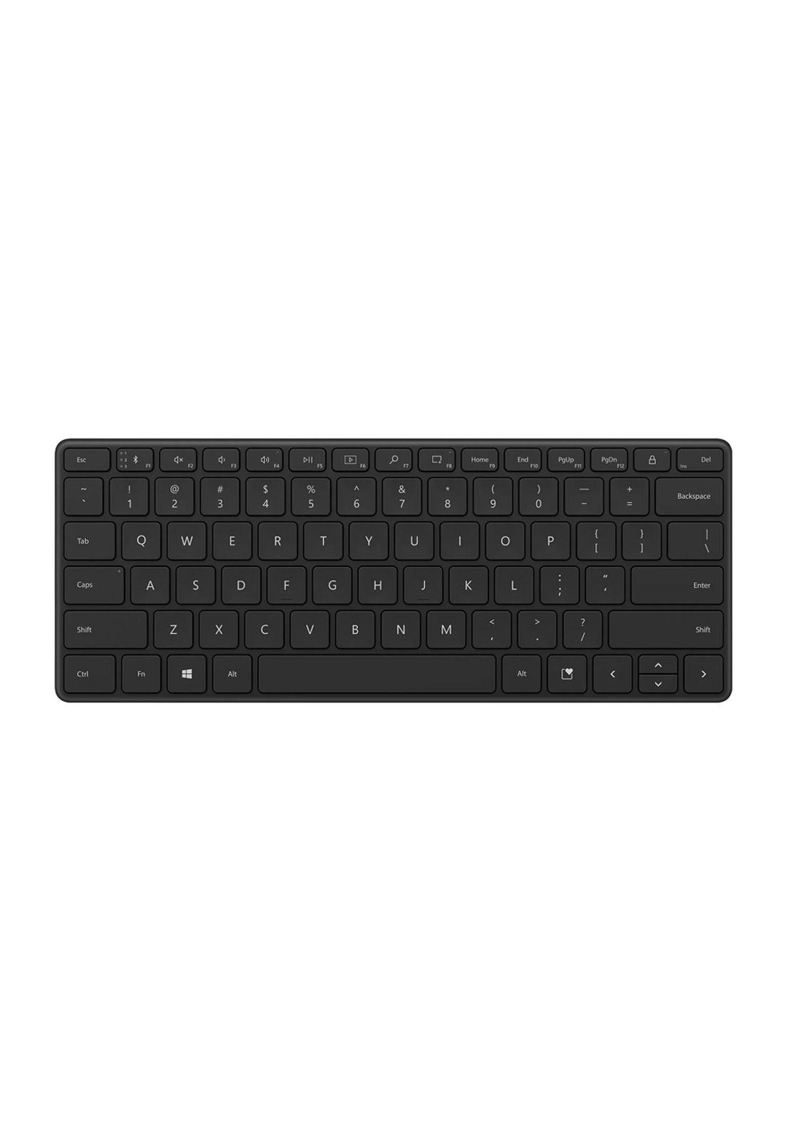 Teclado Compacto Microsoft Designer Inglés Negro-0