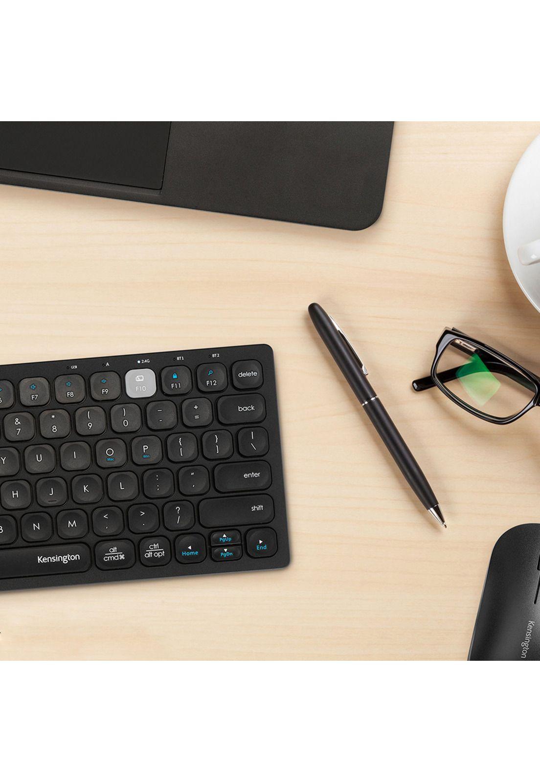 Kensington Teclado Inalámbrico Compacto 3 conexiones Negro-3