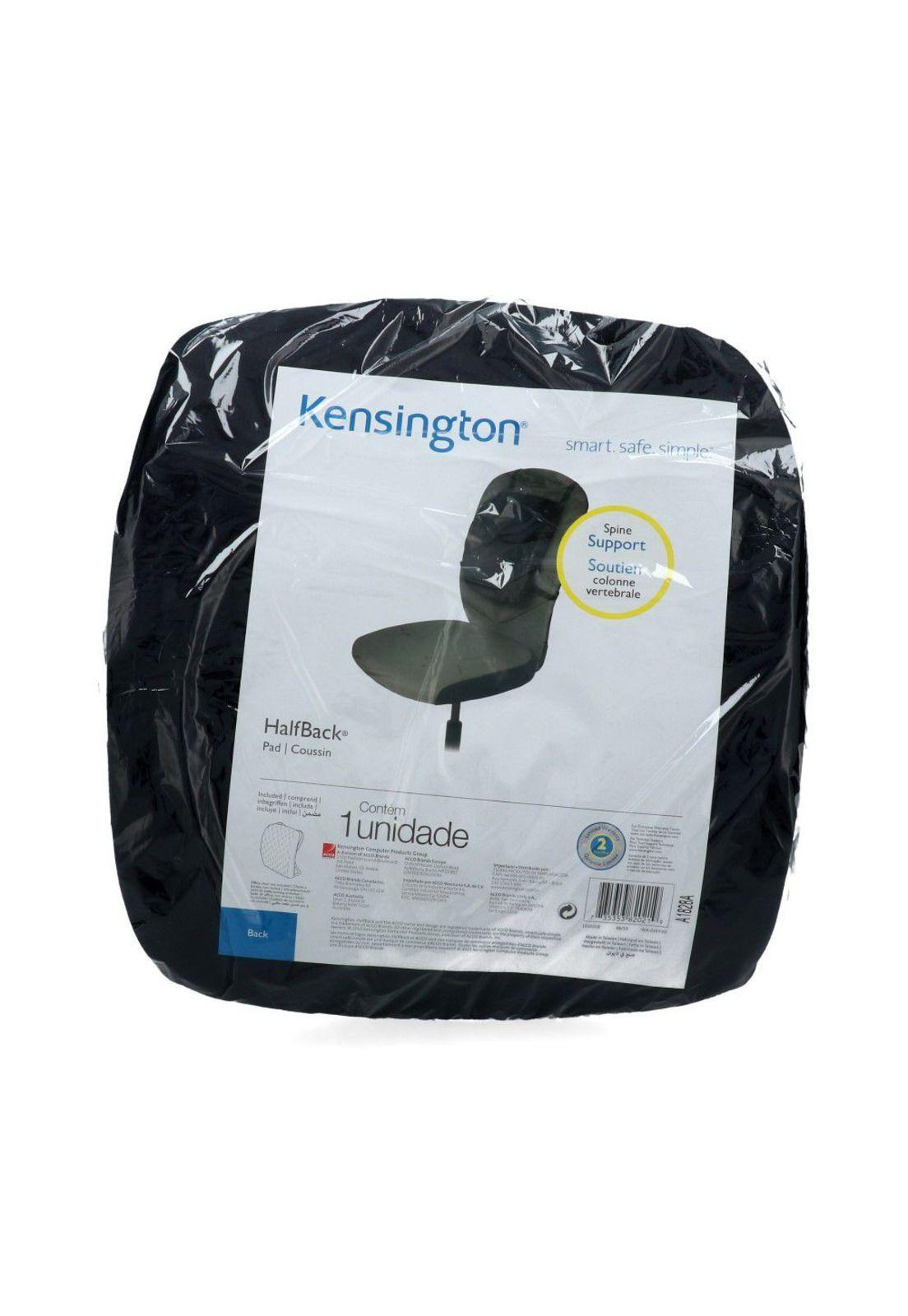 Kensington Cojín Lumbar Half Back Ergonómico Negro-2