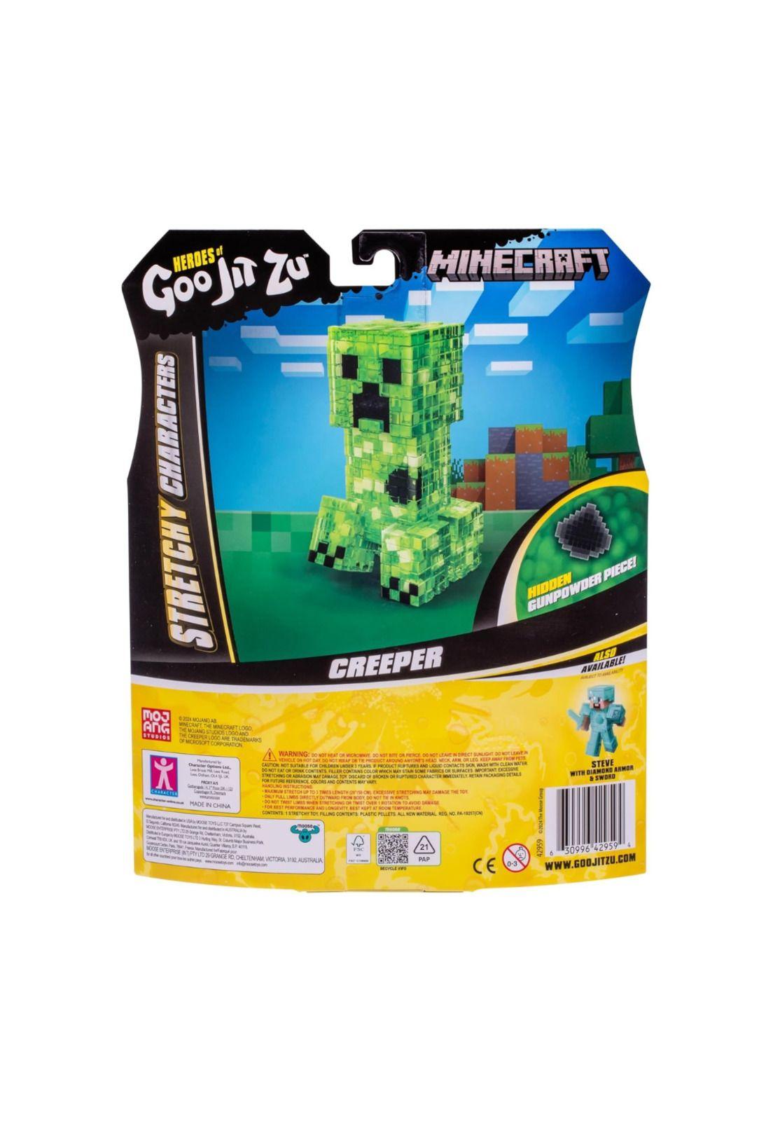 Heroes of Goo Jit Zu Juguete Sensorial Minecraft Creeper/Steve Surtido-5
