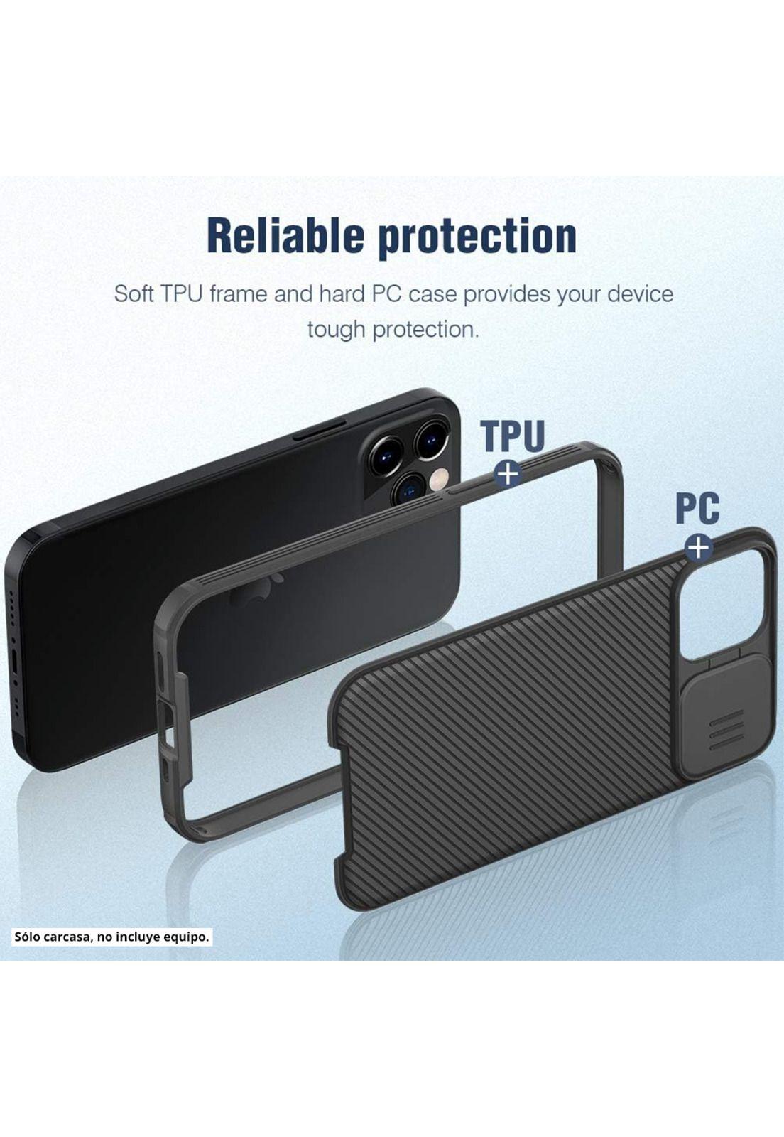 Carcasa Nillkin Camshield Pro Para Iphone 12 Pro Negro-3