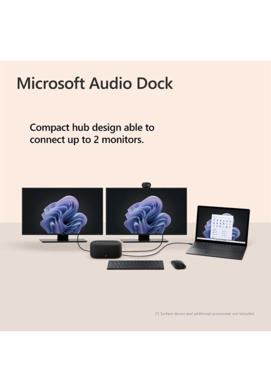 Microsoft Audio Dock Negro-4