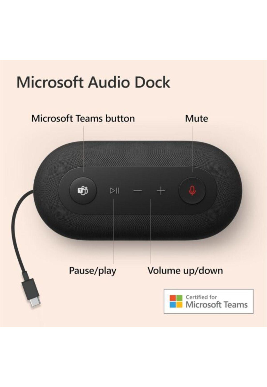 Microsoft Audio Dock Negro-5