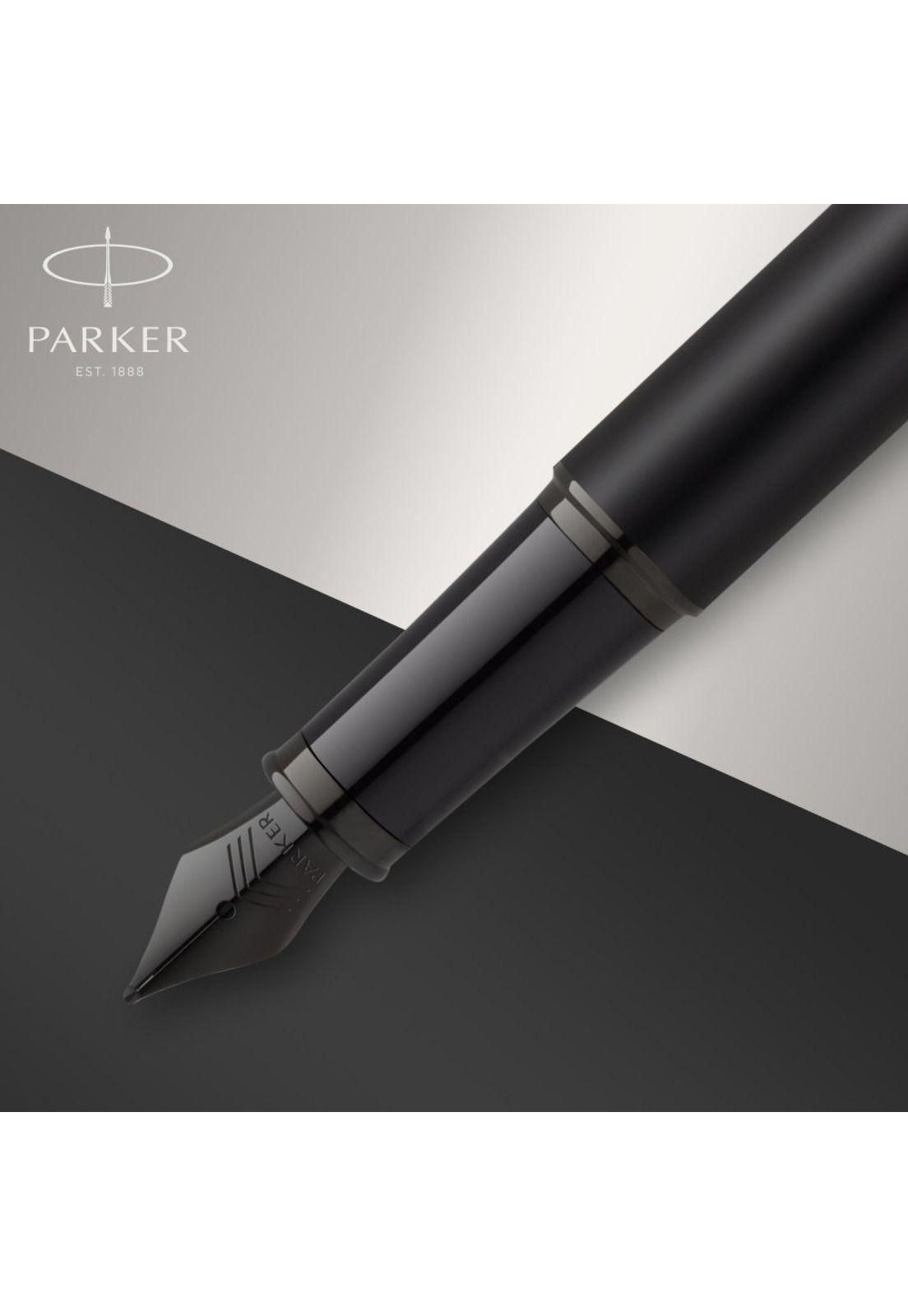 Parker Pluma IM Achromatic Fuente Negro Mate BT-4
