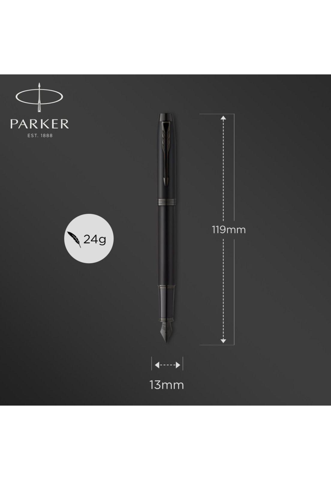 Parker Pluma IM Achromatic Fuente Negro Mate BT-5