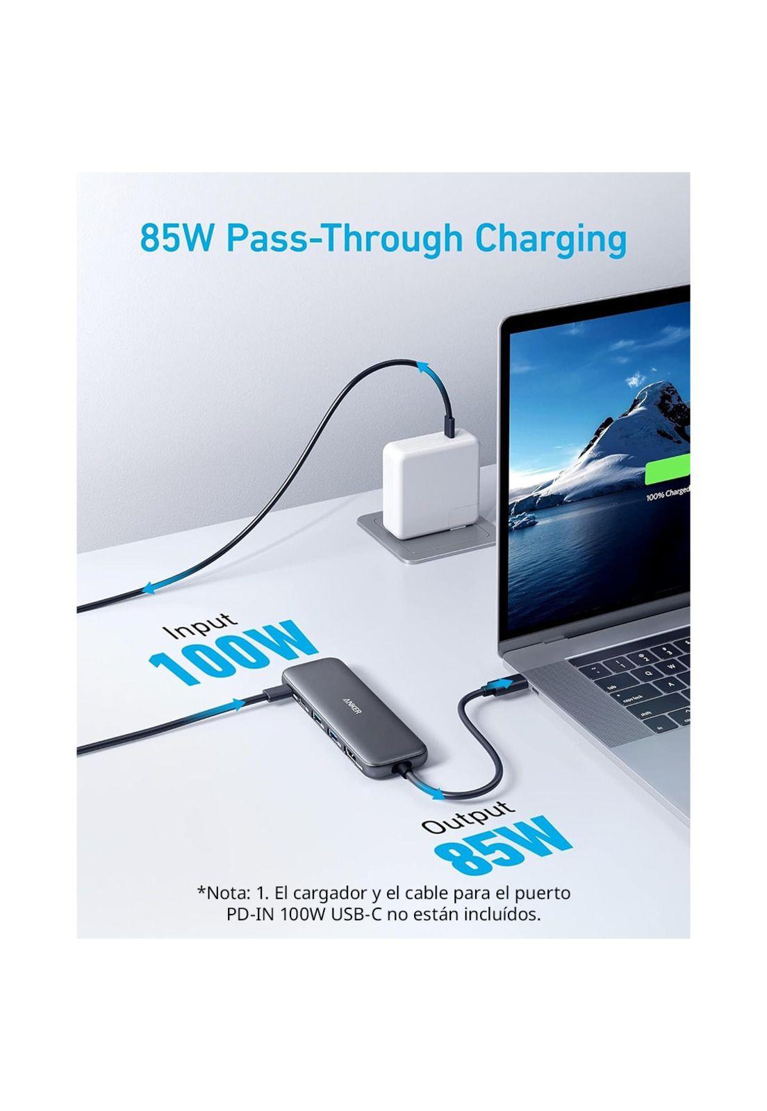 Anker Hub 332 USB-C 5 en 1 Negro-2