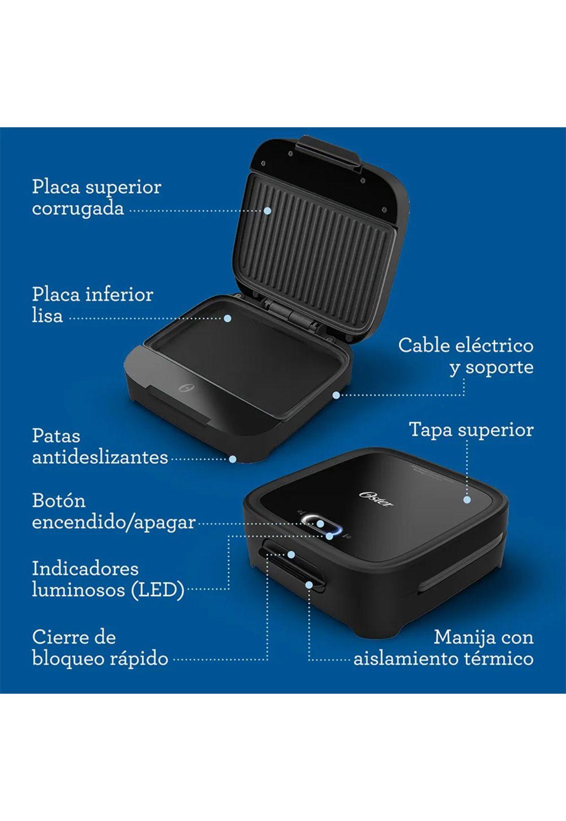Sandwichera Oster Compacta con Platos Hondos-8