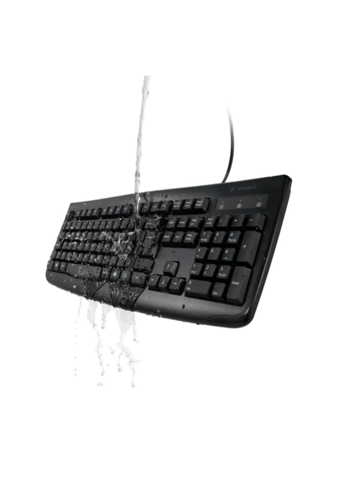 Teclado  Alámbrico For Life Lavable Kensington - Negro-1